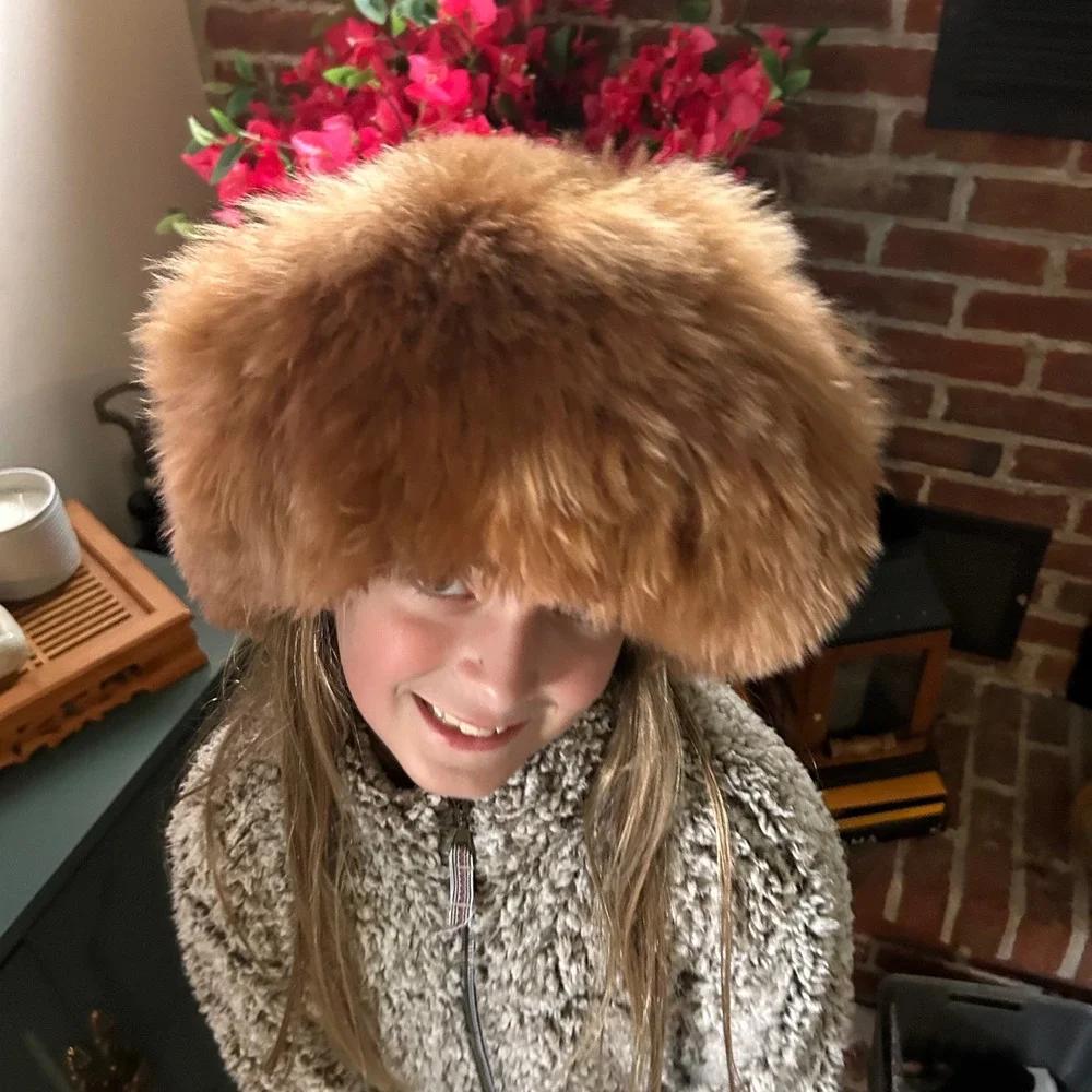 Handcrafted Alpaca Fur Cossack Hat Camel Women & Girls Winter Peruvian Soul Luxe